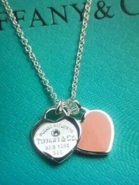 Tiffany & Co. Silver Heart Tag Pendant Necklace